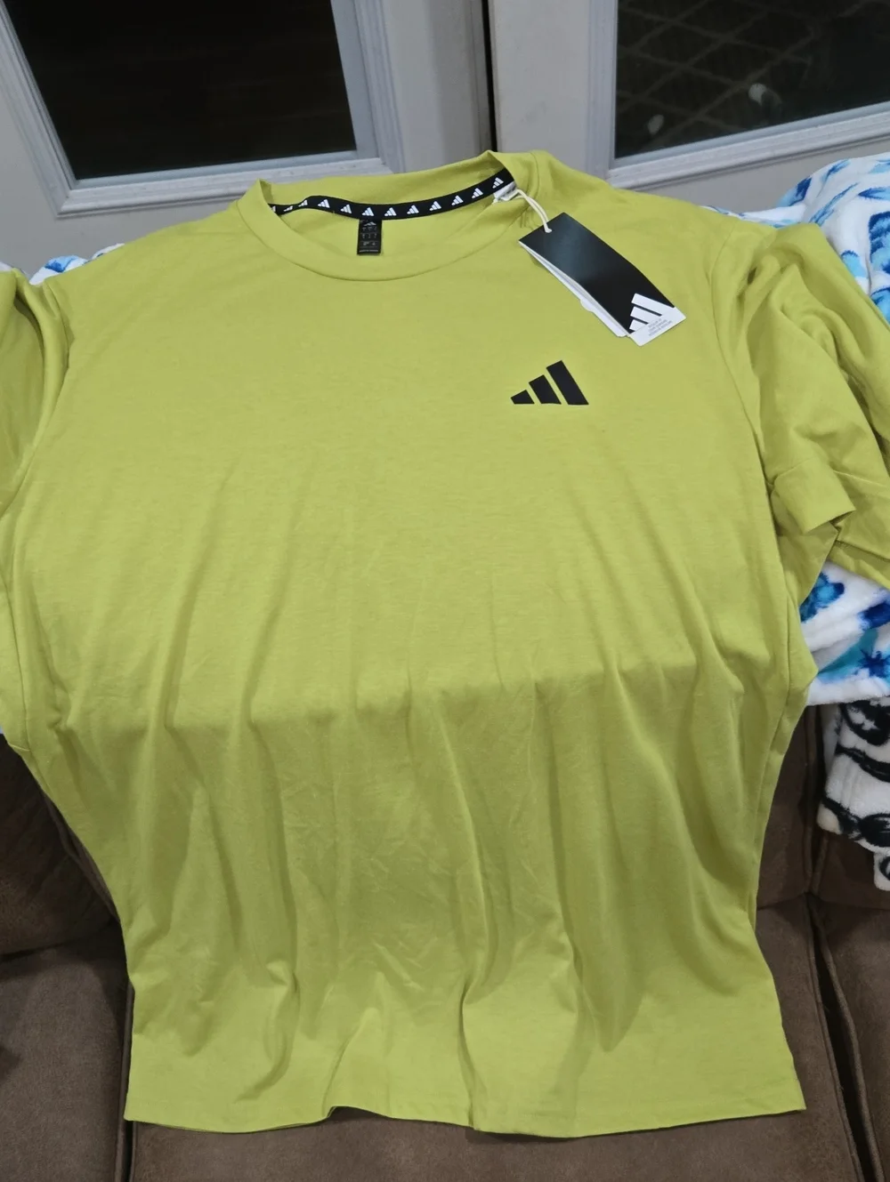 adidas Men’s Short Sleeve Crew Tee - Lime/Chartreuse